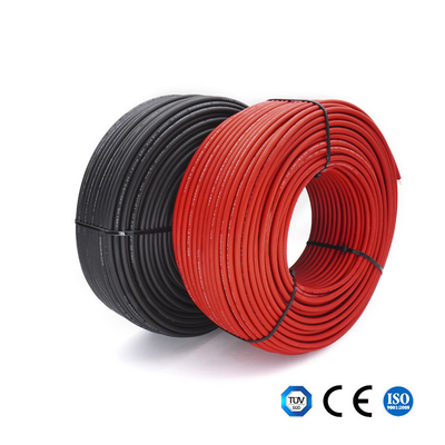 quality Kabel Surya DC Konduktor Bagian Dalam Kabel Daya Fotovoltaik Hitam / Merah 6mm2 factory