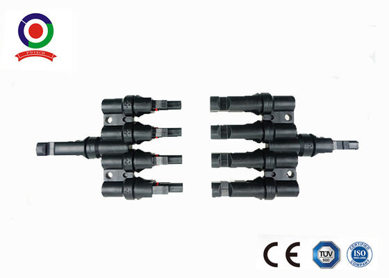 T Type Male & Female PV Branch Connectors 4 to 1