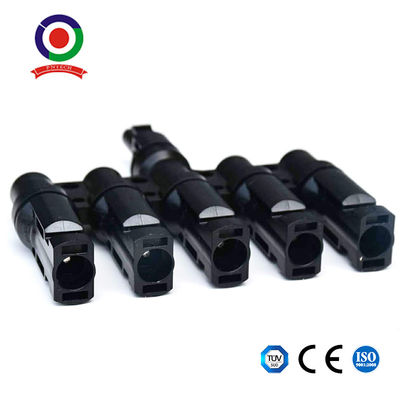 1 Pair Of Solar Panel T/Y Branch Connectors Cable Splitter Coupler 5MF And 5FM